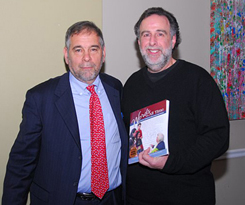ComteQ Publisher Rob Huberman with Michael Berenbaum