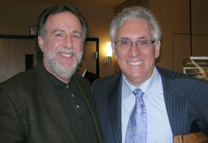 ComteQ Publisher Rob Huberman with Leo Schoffer